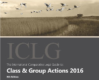 ICLG The International Comparative Legal Guide to: Class & Group Actions 2016
